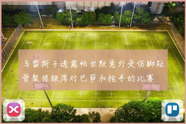 马雷斯卡透露帕尔默意外受伤脚趾骨裂将缺席对巴萨和枪手的比赛